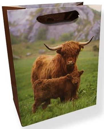 Gift Bag - Highland Cows Large