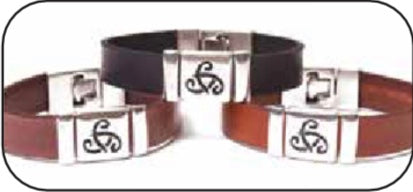 Urban Celtic Leather Bracelet