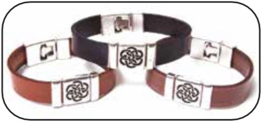 Celtic Leather Bracelet