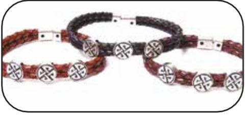 Celtic Leather Trio Bracelet