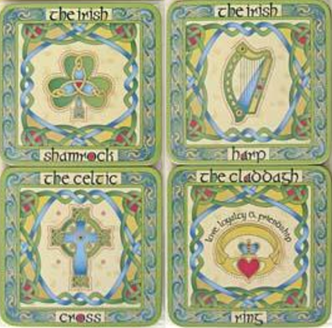 Irish Coasters Set of 4