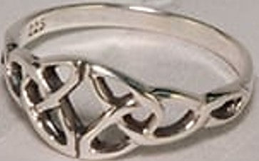 Ring - Sterling Silver Double Trinity Interlace