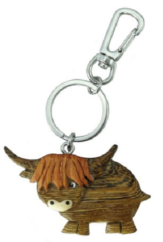 Baby Highland Cow Keychain