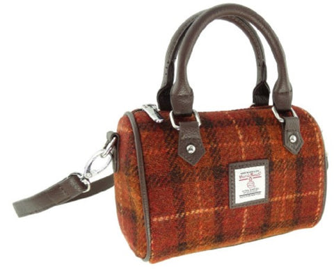 Harris Tweed Mini Bowling Handbag - Kilbride