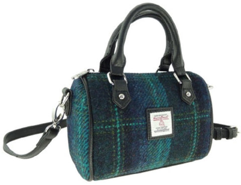 Harris Tweed Mini Bowling Handbag - Kilbride