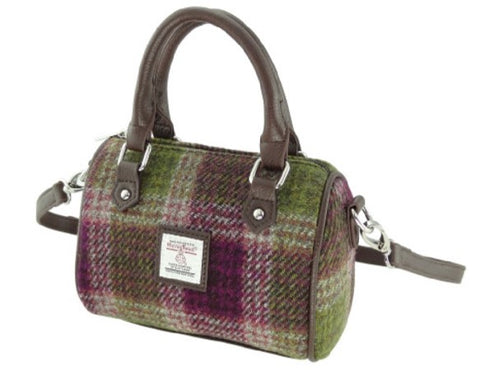 Harris Tweed Mini Bowling Handbag - Kilbride