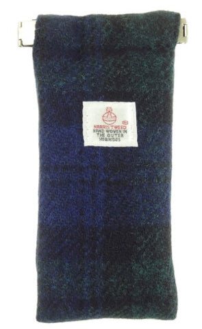 Harris Tweed Glasses Case - Black Watch
