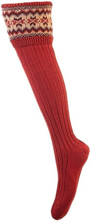 Ladies Fairisle Country Socks - Various Colours