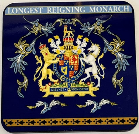 Longest Reigning Monarch Coasters Set of 4
