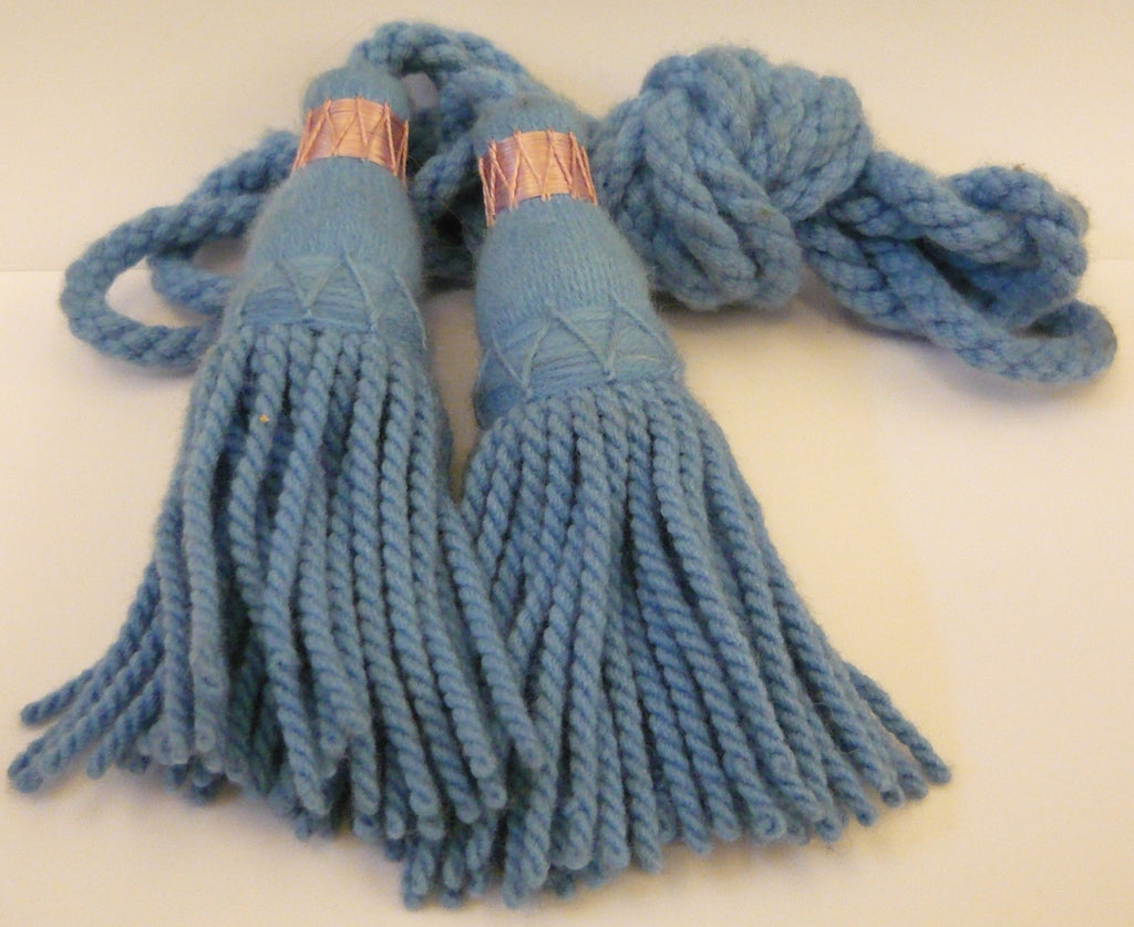 Wool Bagpipe Cords - Light (Ancient) Blue