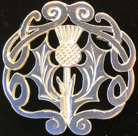 Celtic Thistle Brooch