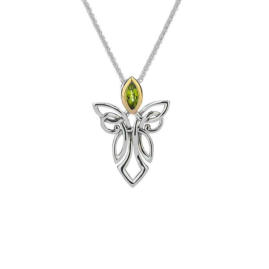 Guardian Angel Pendant Small - Peridot