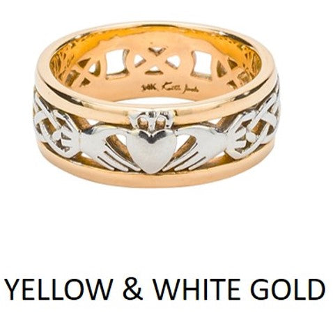 Claddagh Band Ring - 10k, 14k, or 18k Gold - Please Contact us for Pricing