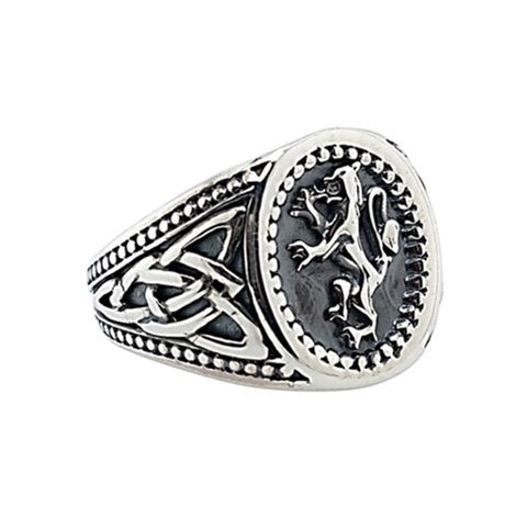 Lion Rampant Ring - Sterling Silver