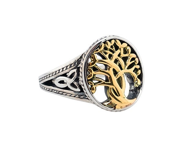 Tree Of Life - Sterling Silver & 10k Yellow Gold
