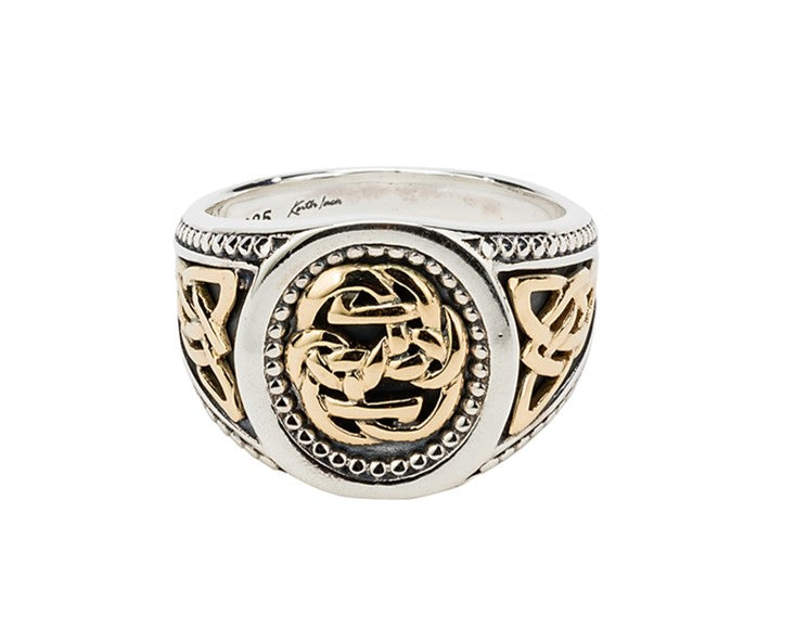 Path of Life Ring - Sterling Silver & 10k Gold