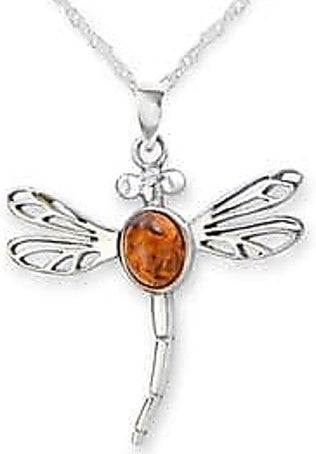 Pendant - Outlander Inspired Dragonfly in Amber Pendant
