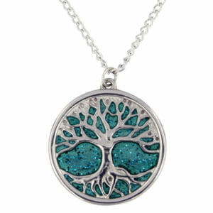 Tree Of Life Pendant - Turqouise Enamel