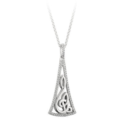 Celtic Treble Clef Pendant