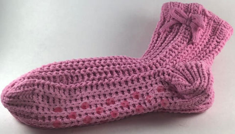 Socks - Ladies Slipper Socks - Pink
