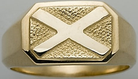 Ring - Saltire/St. Andrew's Cross - Please Contact us for Pricing