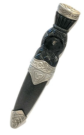 Antiqued Finish Clan Sgian Dubh - Plain Top