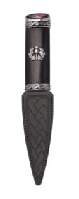 Torridon Blackwood Sgian Dubh With Jet Black Stone Top