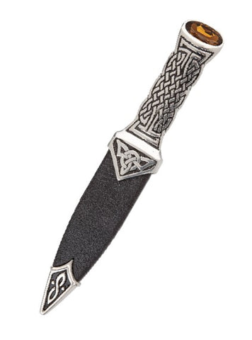 Boisdale Matte or Polished Pewter Sgian Dubh With Stone Top