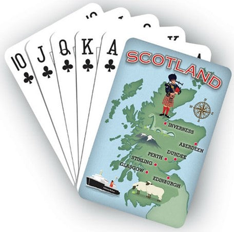 Playing Cards - Scotland Map