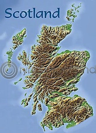 Fridge Magnet - Scotland Map