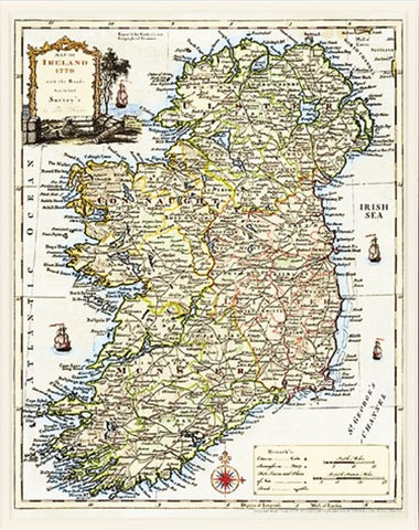 Map - Ancient Map of Ireland