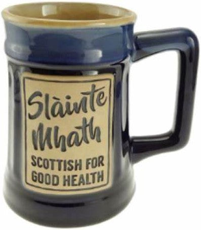 Stoneware Beer Mug - Slainte Mhath