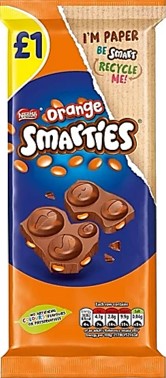 Chocolate - Nestle Orange Smarties Sharing Block