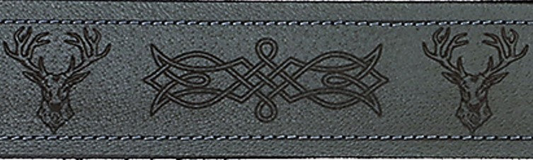Kilt Belt - Celtic Stag Velcro