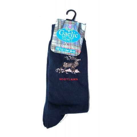 Men's Stag Pattern Socks