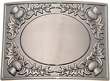 Kilt Buckle - Thistle Antique