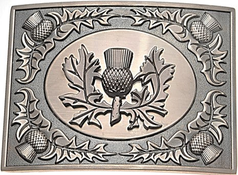 Kilt Buckle - Thistle/Thistle Antique