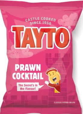 Tayto Prawn Cocktail Crisps - PAST BEST BEFORE