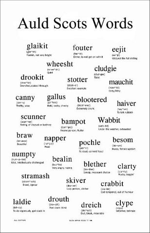 Tea Towel - Auld Scots Words