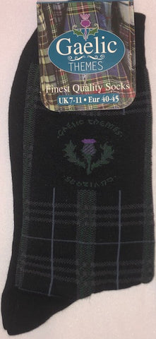 Men's Thistle Pattern Socks