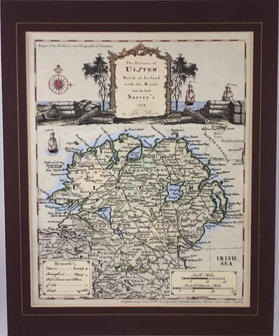 Map - Ancient Map of Ulster