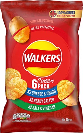 Walkers Variety 6 Pack - Past Best Before