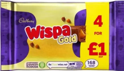 Chocolate - Cadbury Wispa Gold 4 Pack