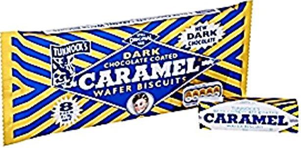 Tunnock's Dark Chocolate Caramel Wafers 8 Pack