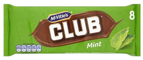 McVitie's Club Mint 8 Pack - PAST BEST BEFORE