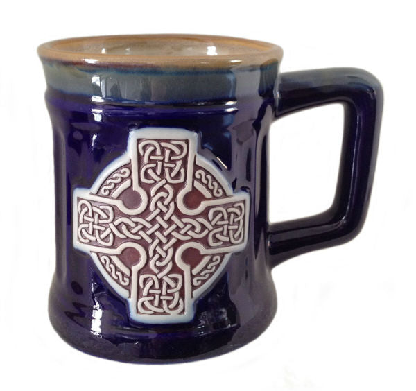 Celtic Cross Stoneware Mug