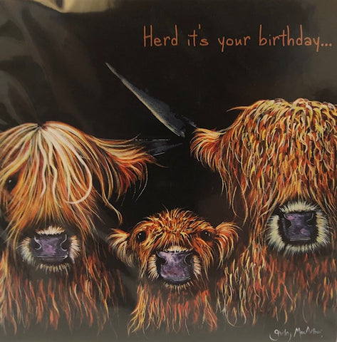 Birthday Card - We Three Coos