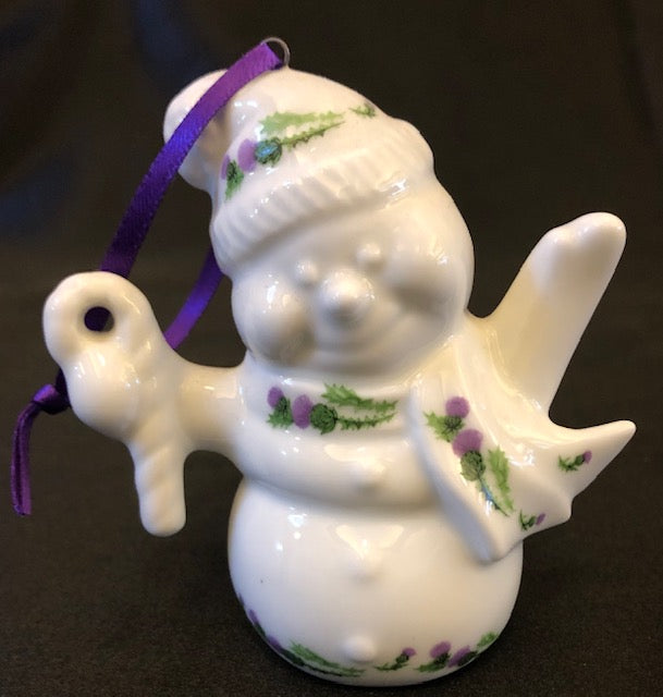 Scottish Snowman Ornament