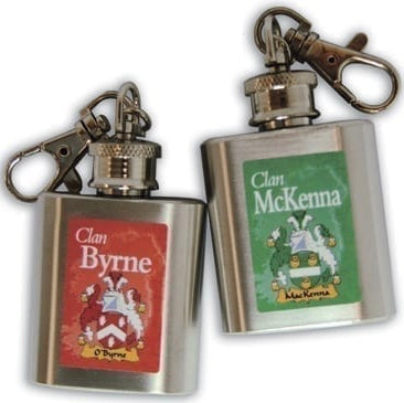 Irish Family Key Chain Mini Flask