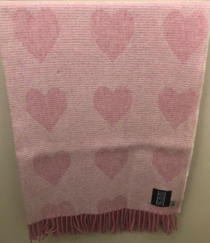 Baby Blanket - Pink Hearts